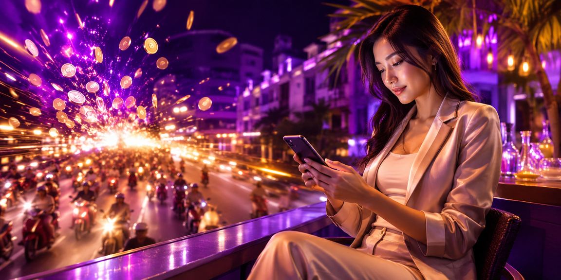 Màn hình điện thoại hiển thị giao diện kèo thể thao flx4 ban đêm tại Hà Nội